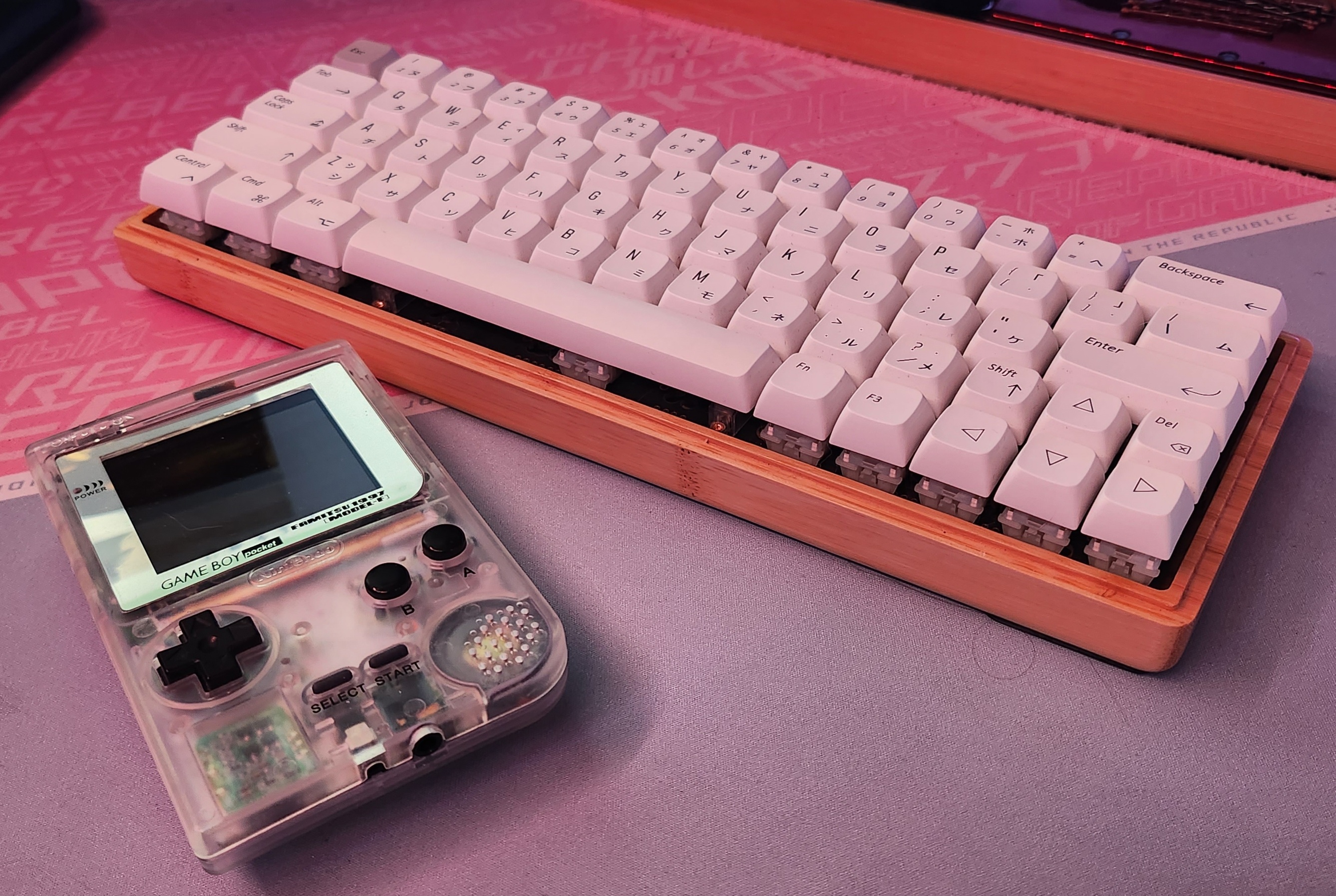 Unfortuntly, the image didn't load! Nevertheless, this would be an image of a Keyboard and Gameboy